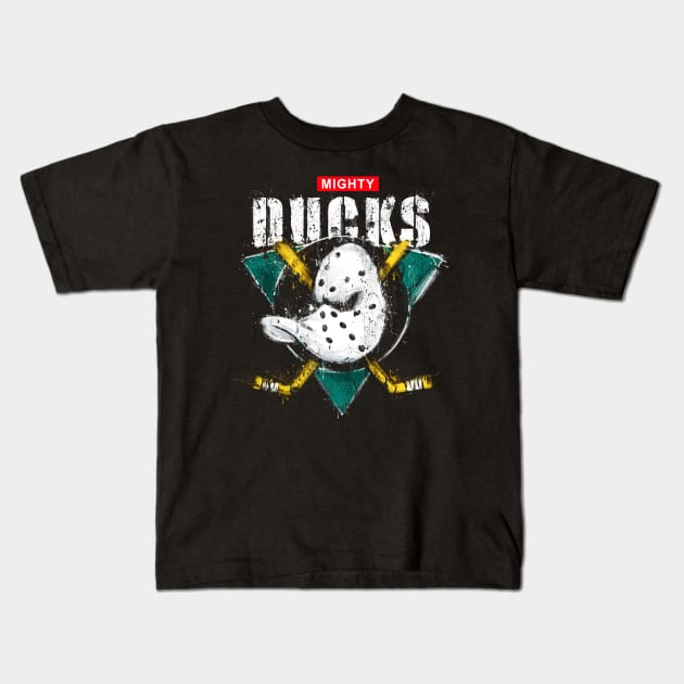 Ducks Kids T-Shirt by sullyink